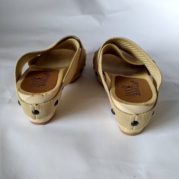 JAX & BARD Libby Hill Style Clog Sandal 37 Wide Beige - Picture 3 of 6